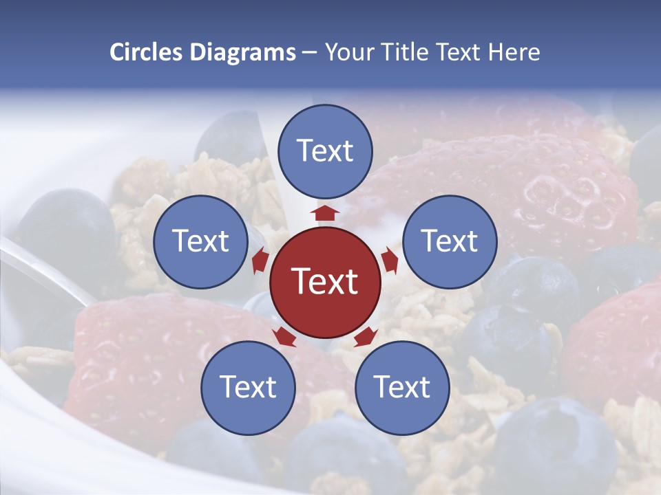 Milk Strawberry Meal PowerPoint Template