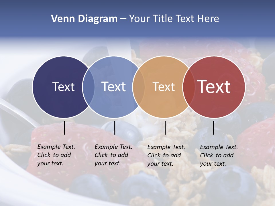 Milk Strawberry Meal PowerPoint Template