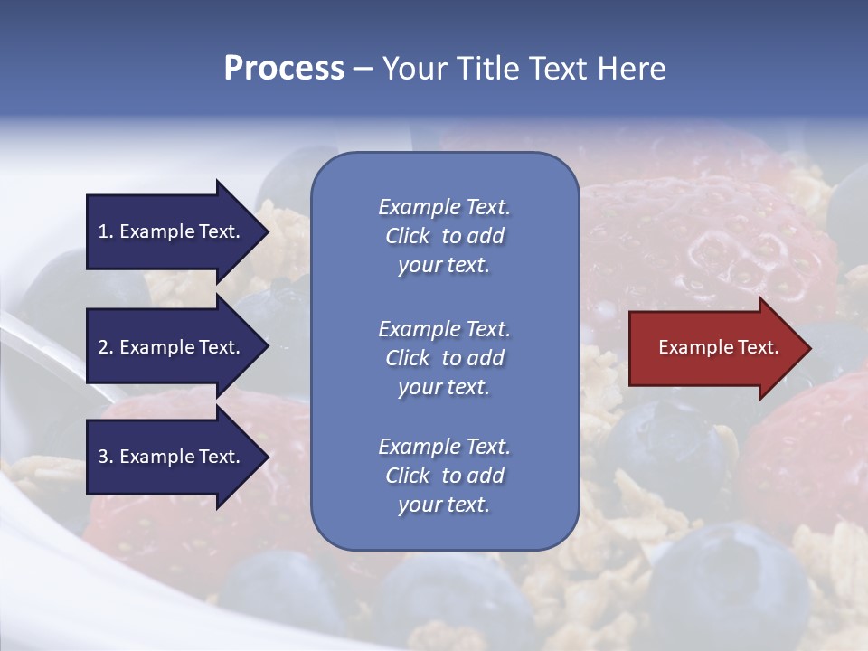 Milk Strawberry Meal PowerPoint Template