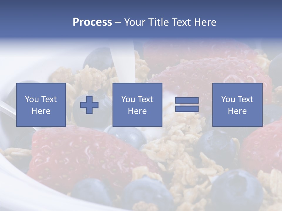 Milk Strawberry Meal PowerPoint Template