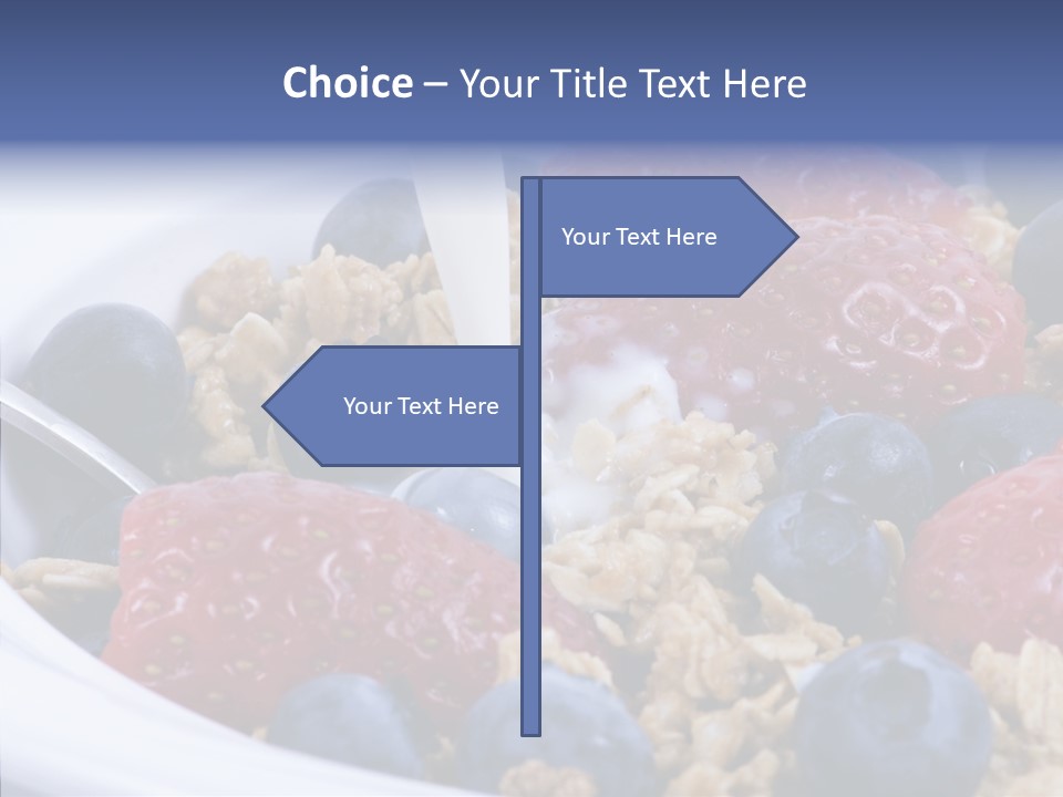 Milk Strawberry Meal PowerPoint Template