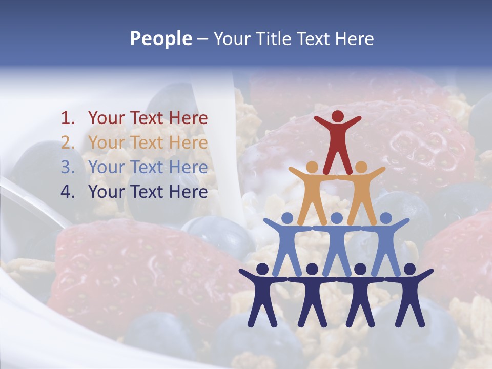 Milk Strawberry Meal PowerPoint Template