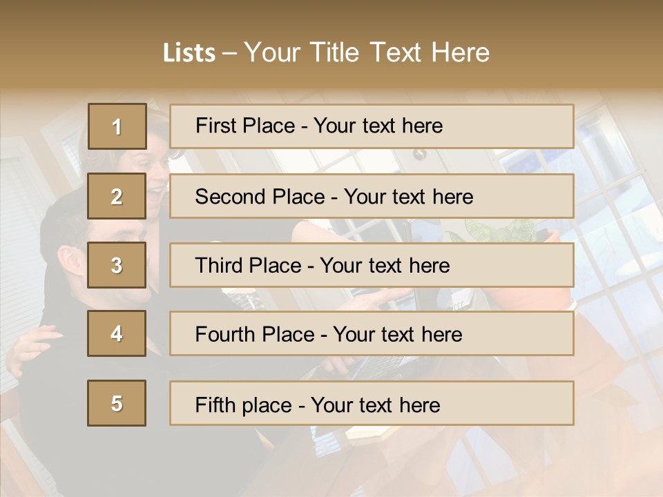 Businessman Room Male PowerPoint Template
