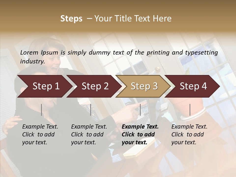 Businessman Room Male PowerPoint Template