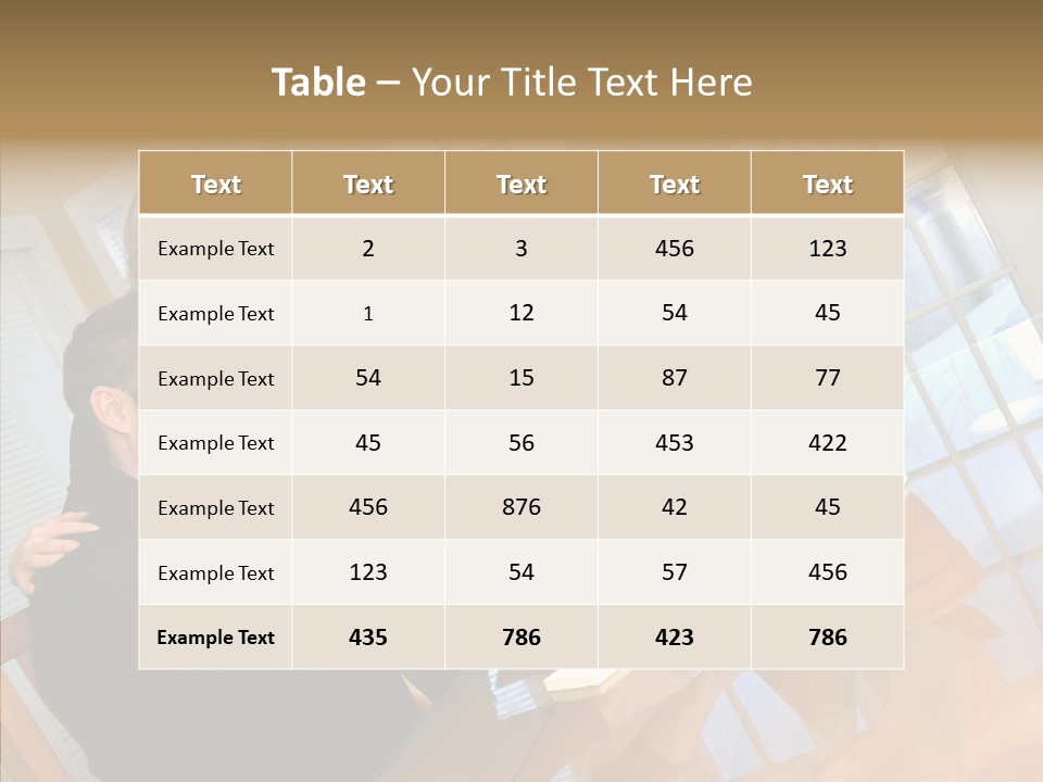 Businessman Room Male PowerPoint Template
