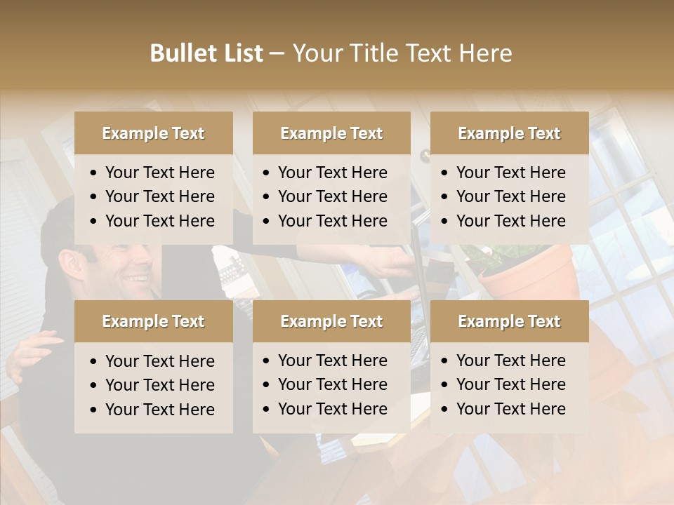 Businessman Room Male PowerPoint Template