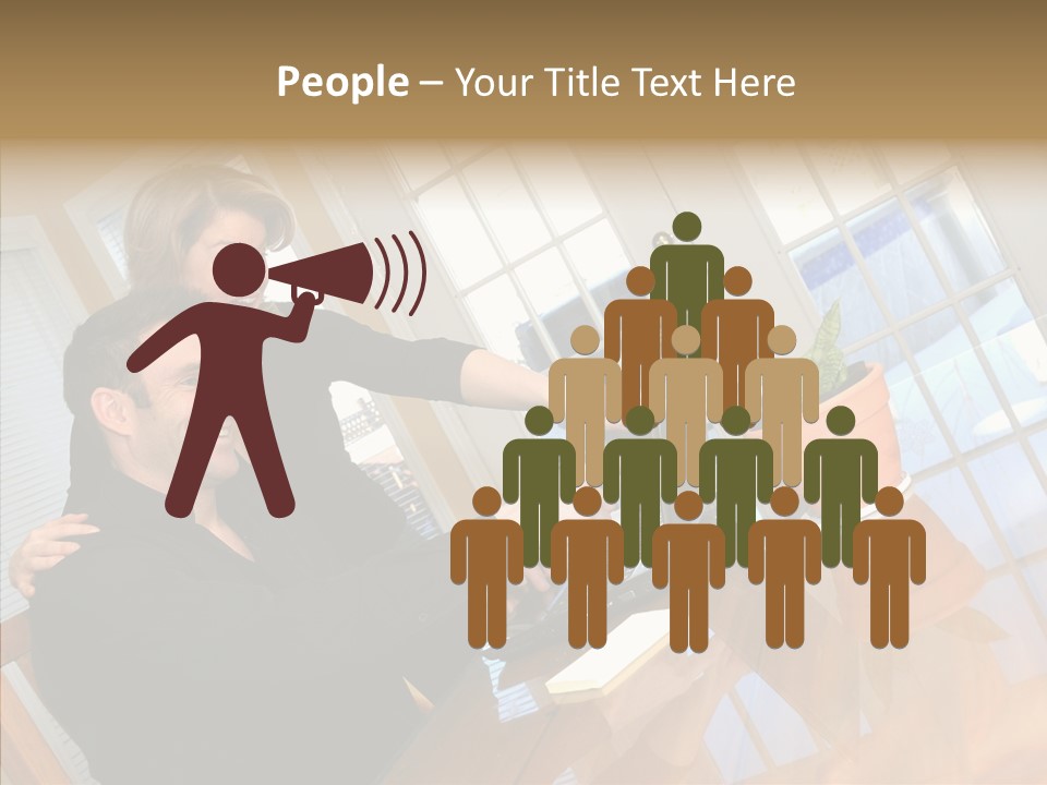 Businessman Room Male PowerPoint Template