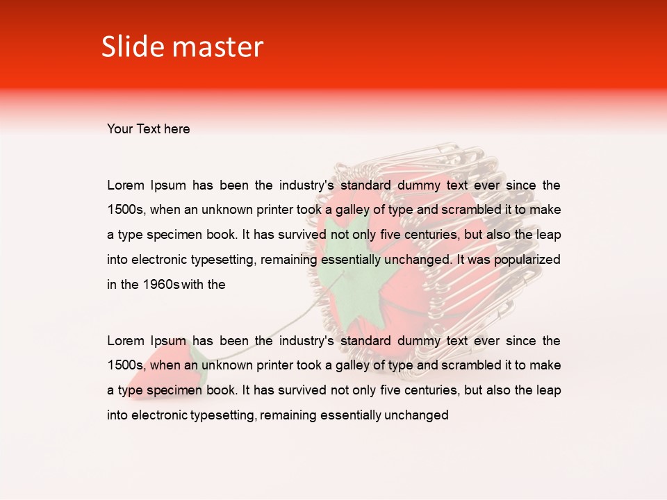 Pin Life Pincushion PowerPoint Template