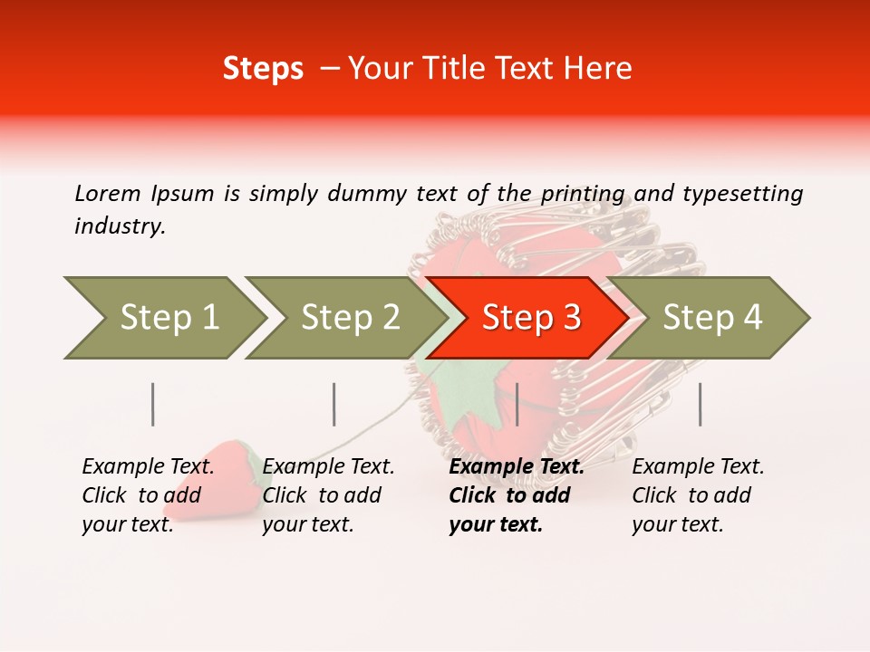 Pin Life Pincushion PowerPoint Template
