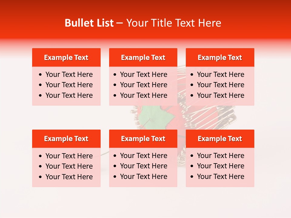 Pin Life Pincushion PowerPoint Template