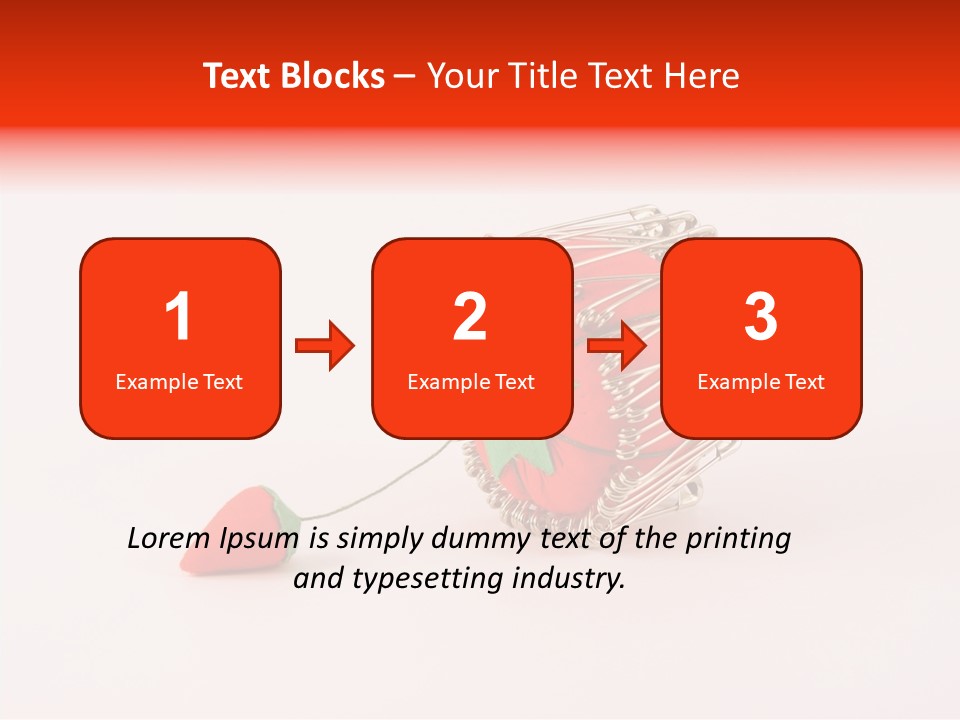 Pin Life Pincushion PowerPoint Template
