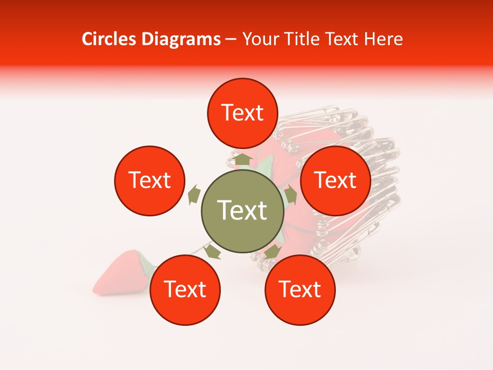 Pin Life Pincushion PowerPoint Template