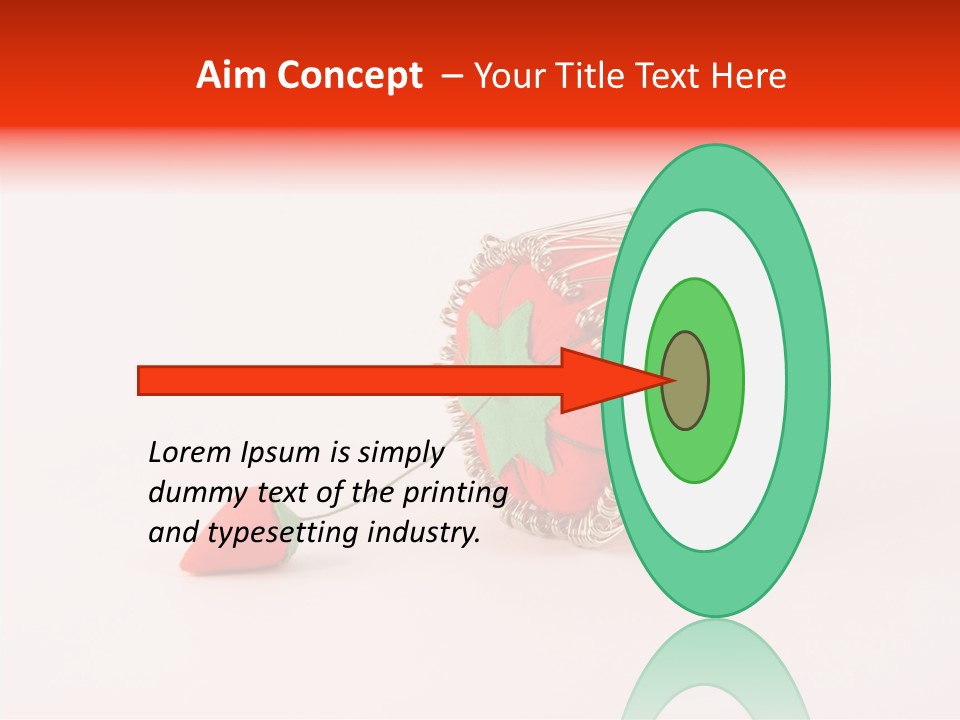 Pin Life Pincushion PowerPoint Template