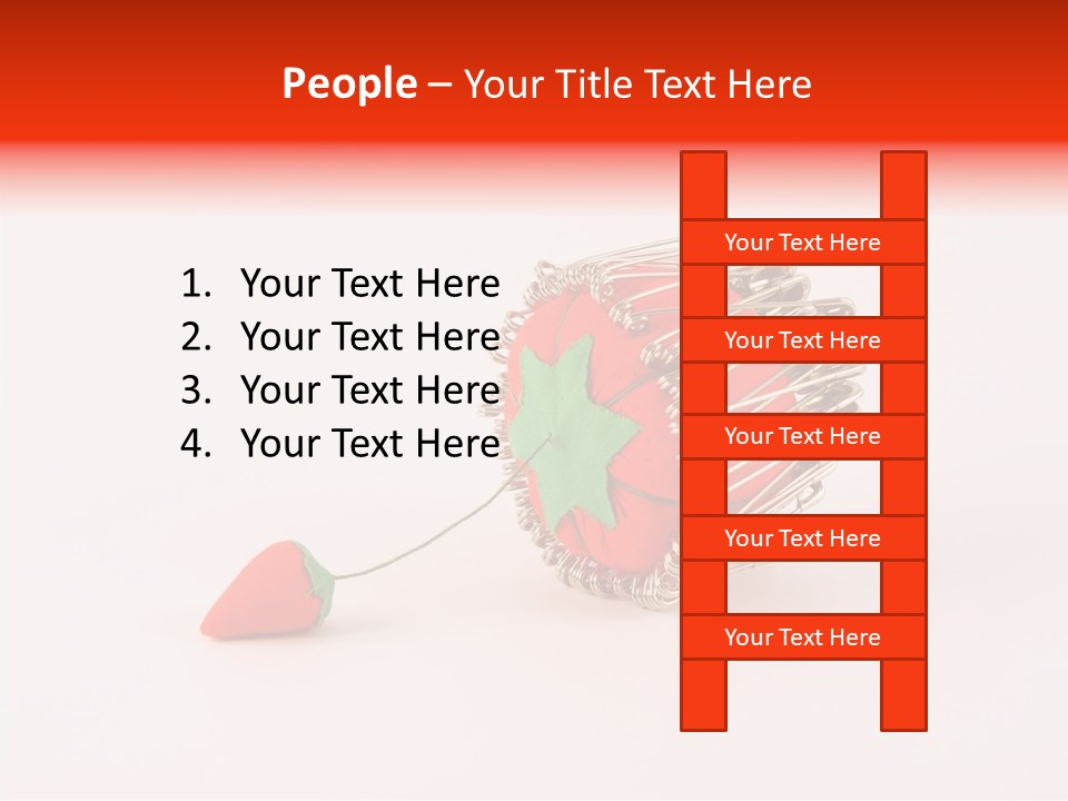 Pin Life Pincushion PowerPoint Template