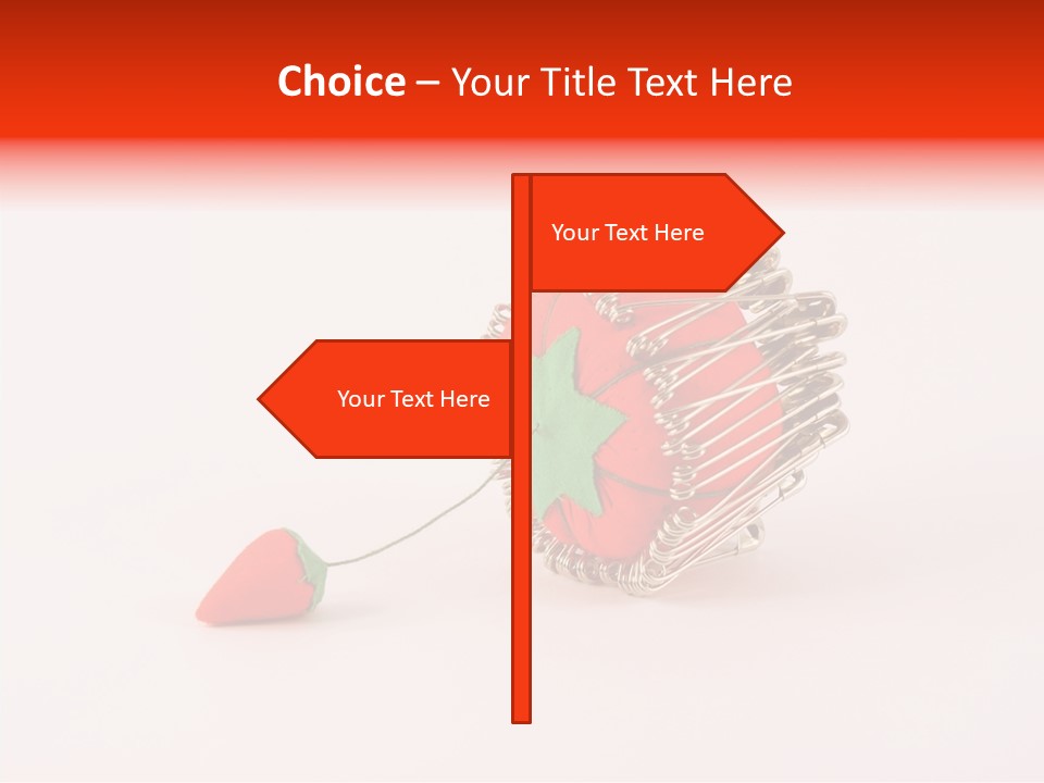 Pin Life Pincushion PowerPoint Template