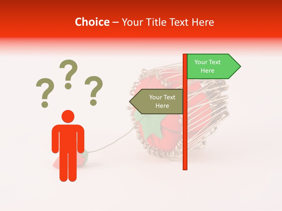 Pin Life Pincushion PowerPoint Template