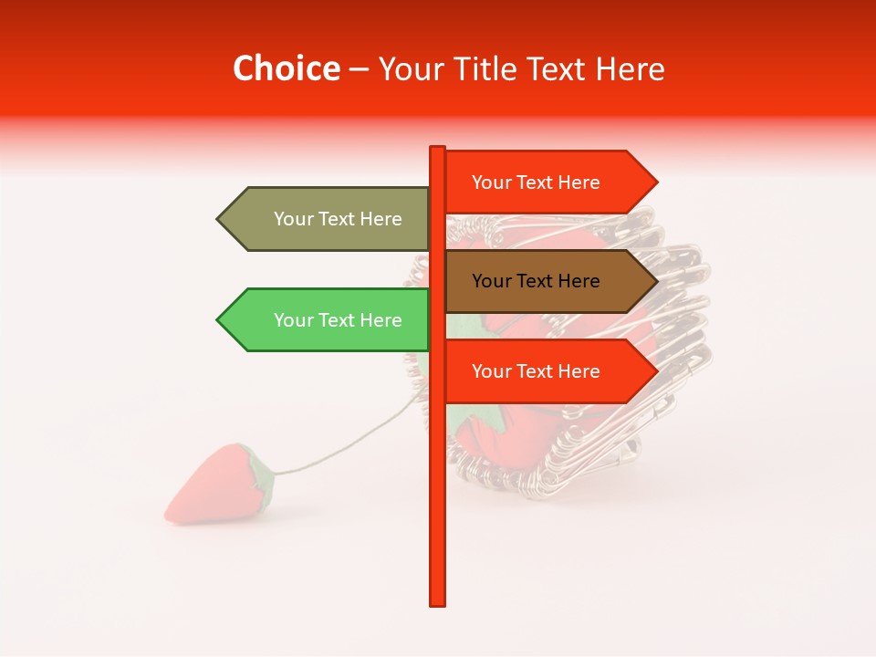 Pin Life Pincushion PowerPoint Template