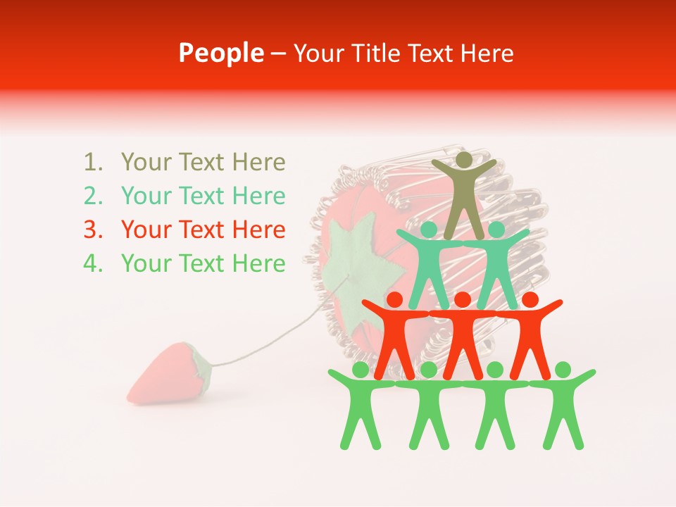Pin Life Pincushion PowerPoint Template
