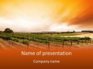 Valley Green Sky PowerPoint Template