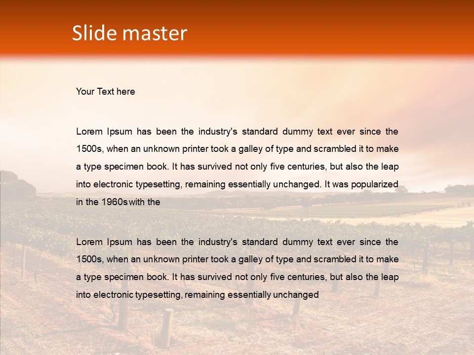 Valley Green Sky PowerPoint Template