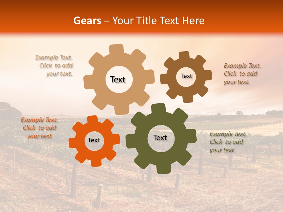 Valley Green Sky PowerPoint Template