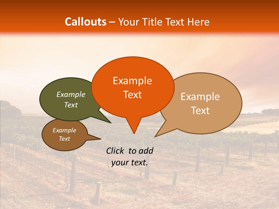 Valley Green Sky PowerPoint Template