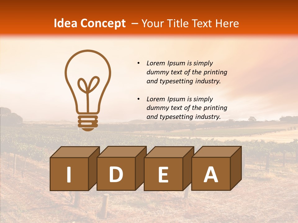 Valley Green Sky PowerPoint Template