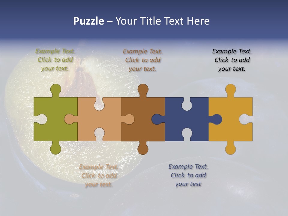 Juicy Health Blue PowerPoint Template