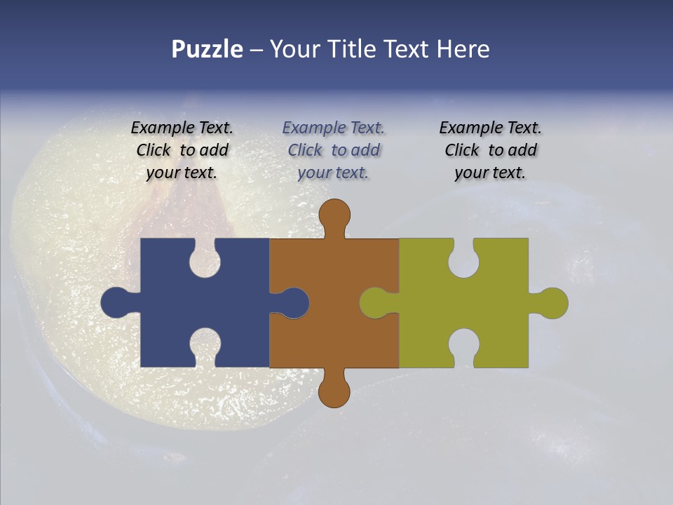 Juicy Health Blue PowerPoint Template