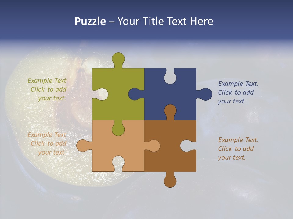 Juicy Health Blue PowerPoint Template