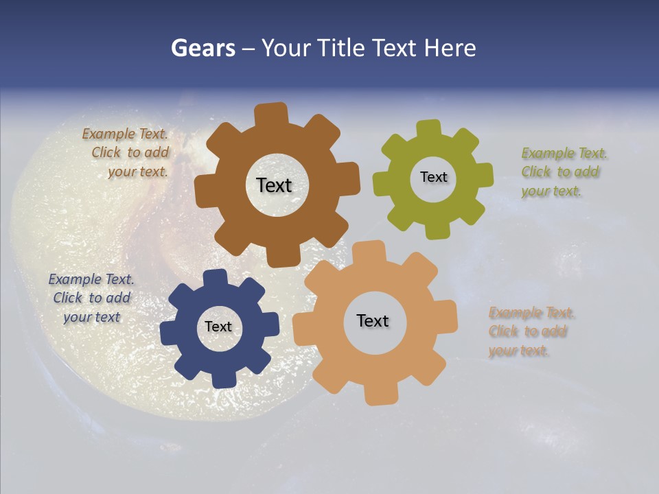 Juicy Health Blue PowerPoint Template