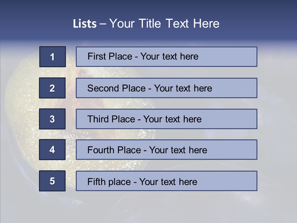 Juicy Health Blue PowerPoint Template