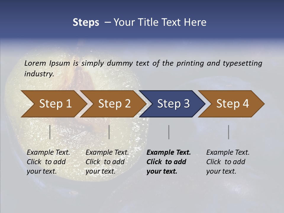 Juicy Health Blue PowerPoint Template