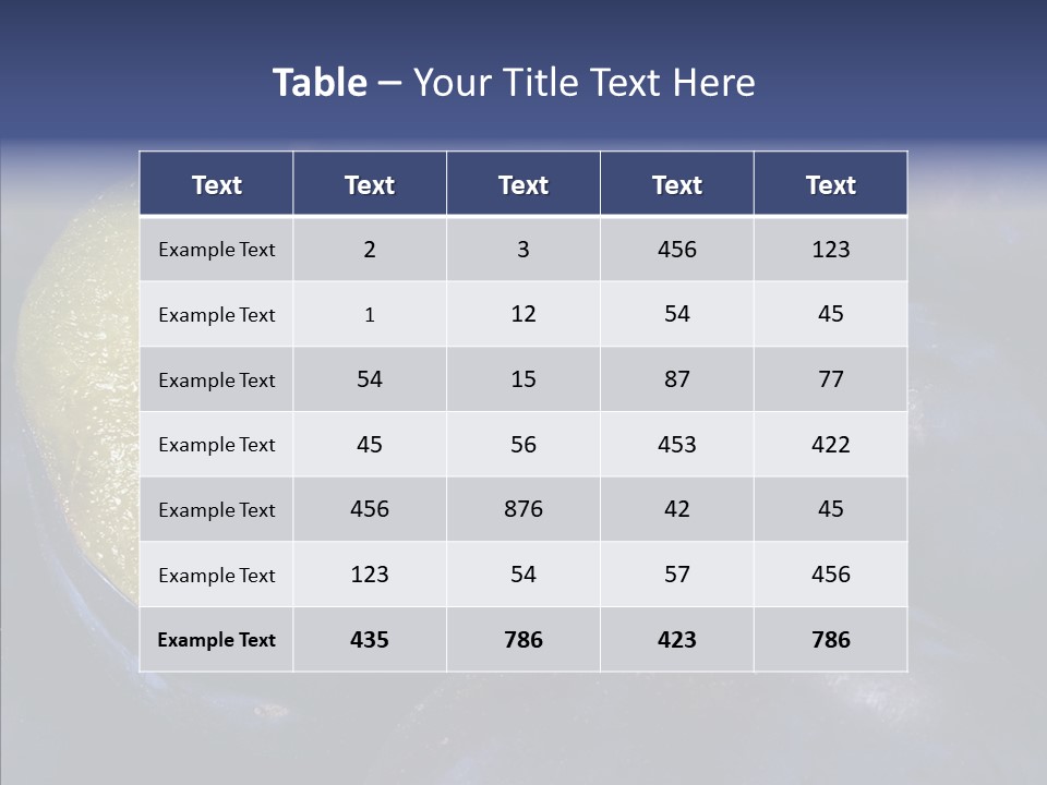 Juicy Health Blue PowerPoint Template