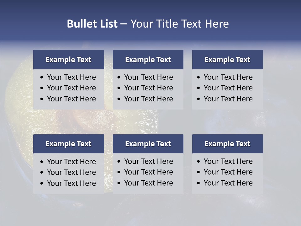 Juicy Health Blue PowerPoint Template