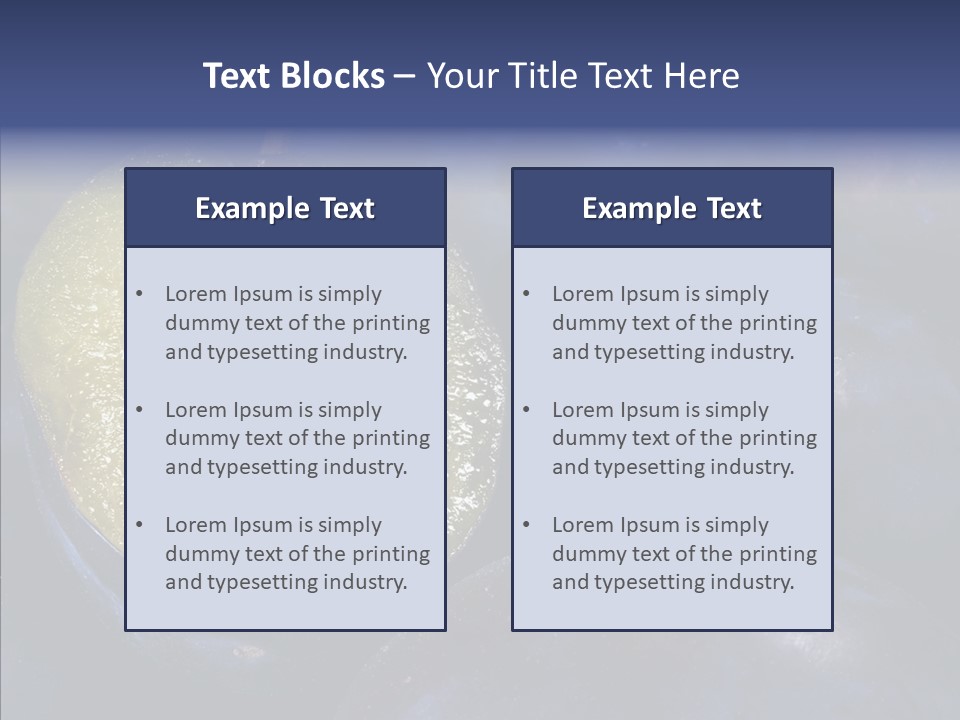 Juicy Health Blue PowerPoint Template