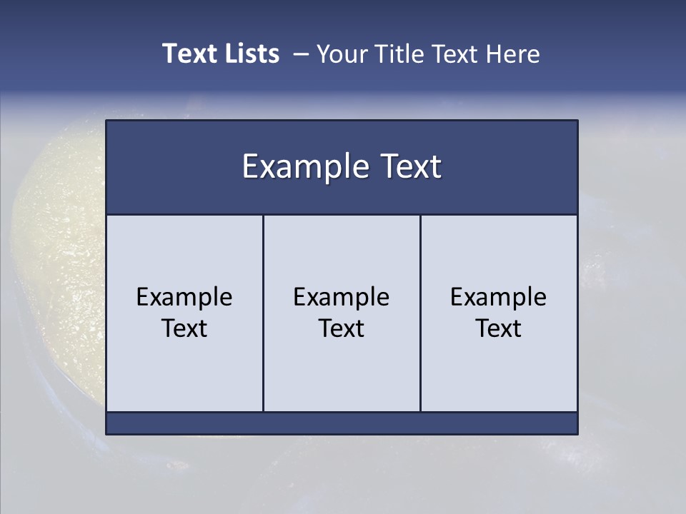 Juicy Health Blue PowerPoint Template