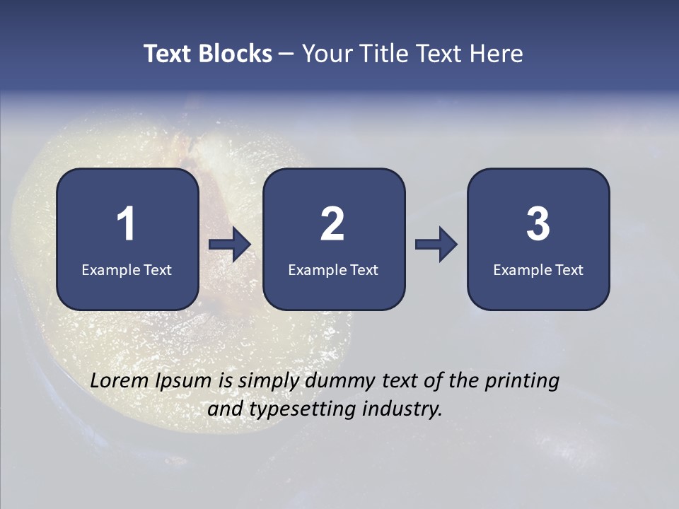 Juicy Health Blue PowerPoint Template