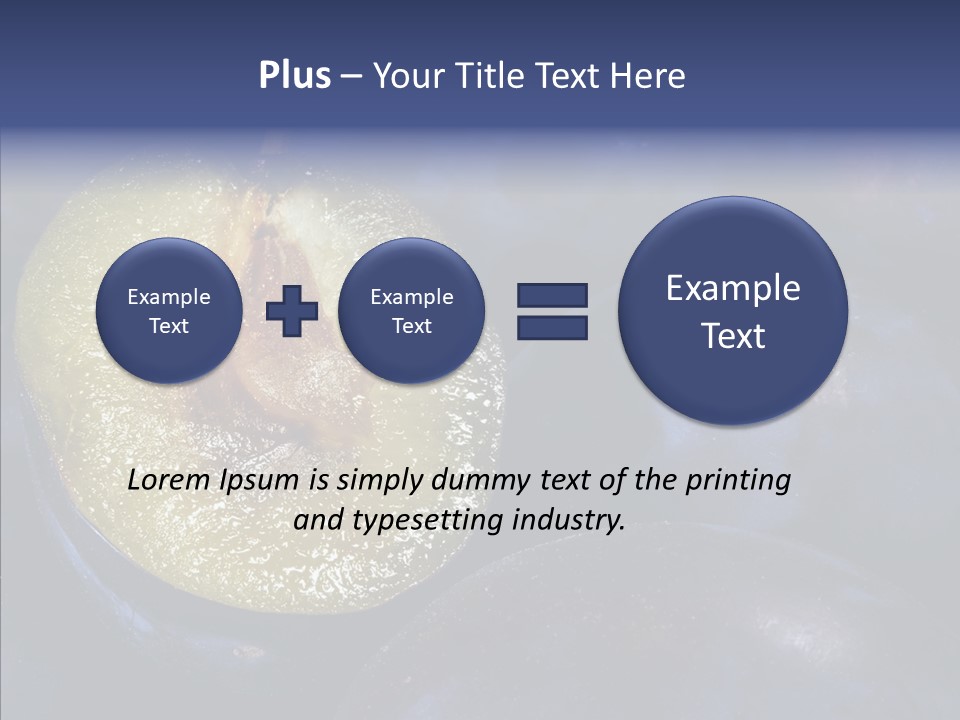 Juicy Health Blue PowerPoint Template