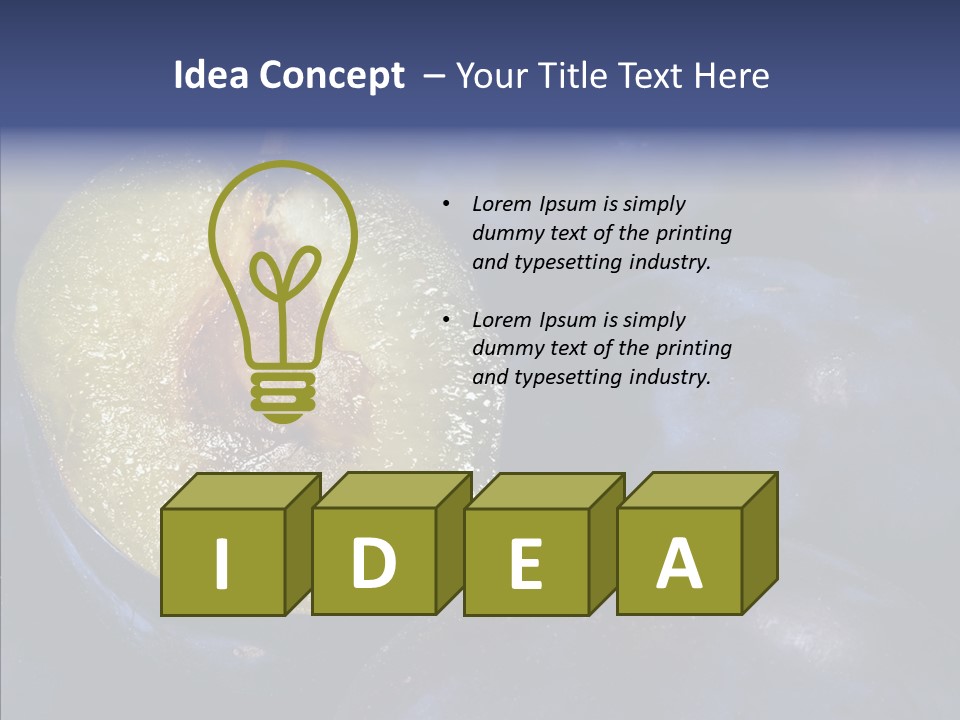 Juicy Health Blue PowerPoint Template