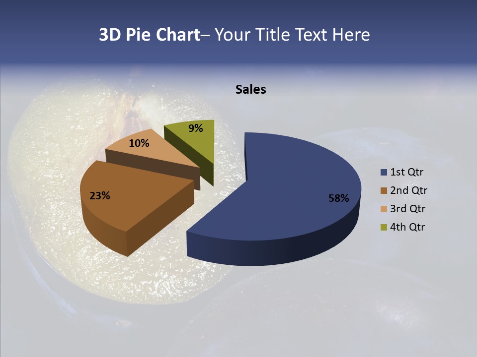 Juicy Health Blue PowerPoint Template