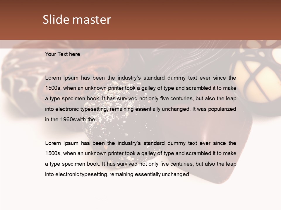 Milk Sweets Dessert PowerPoint Template