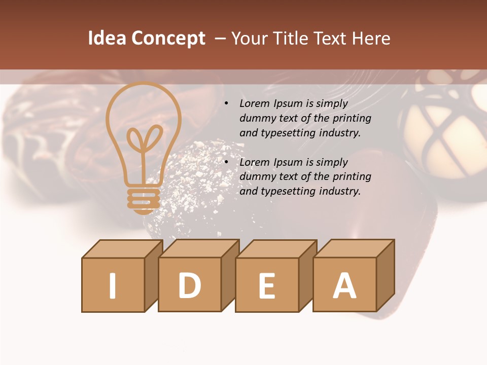 Milk Sweets Dessert PowerPoint Template