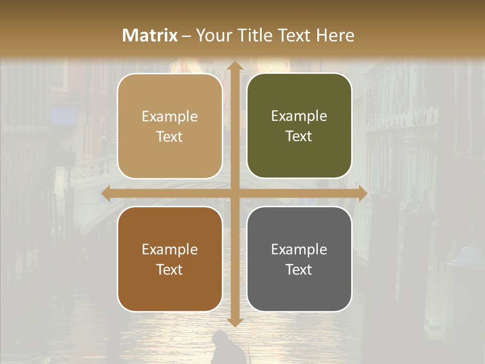 Water Favorite Venice PowerPoint Template