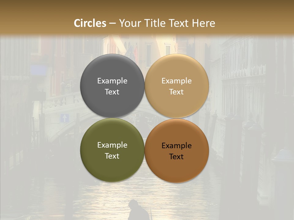 Water Favorite Venice PowerPoint Template