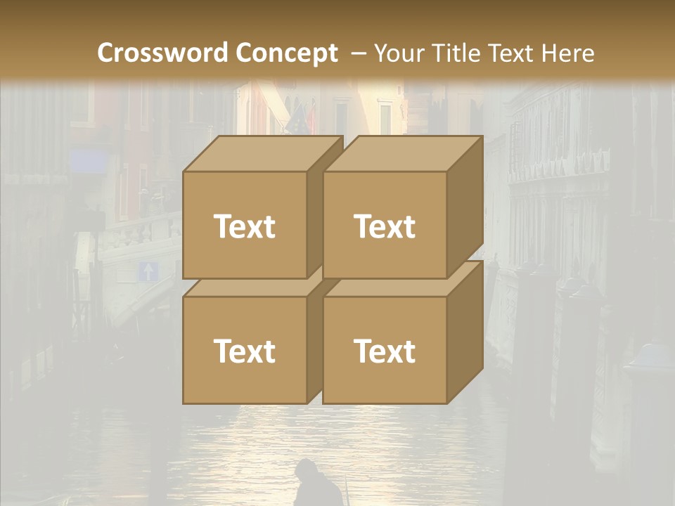 Water Favorite Venice PowerPoint Template