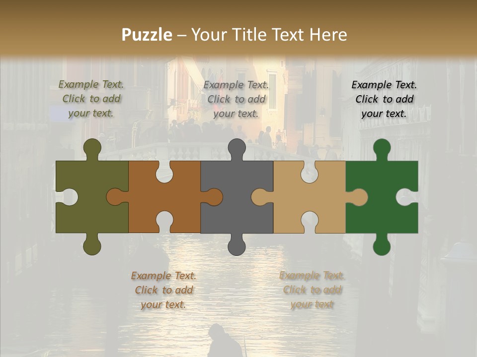 Water Favorite Venice PowerPoint Template