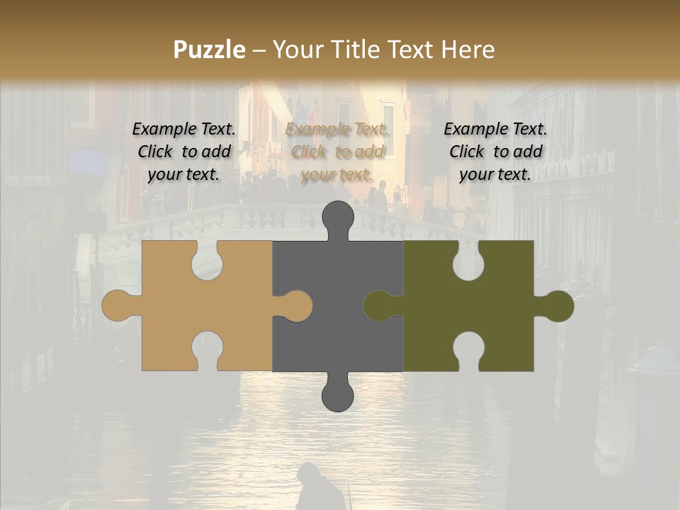 Water Favorite Venice PowerPoint Template