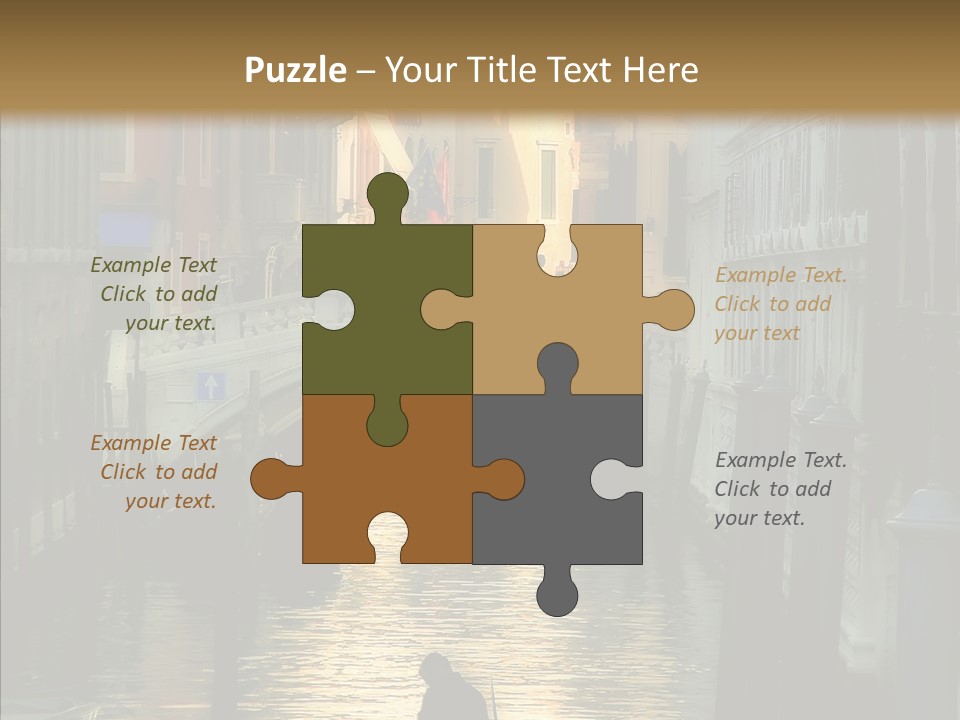 Water Favorite Venice PowerPoint Template