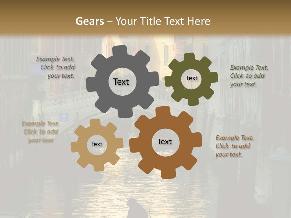 Water Favorite Venice PowerPoint Template